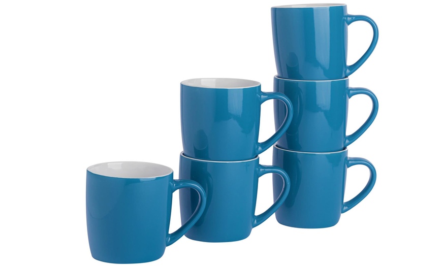 Image 12: Argon Tableware Pack of Six Coloured Coffee Mugs 350ml