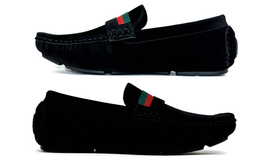 Image 14: Boys' Faux Suede Slip-On Loafers