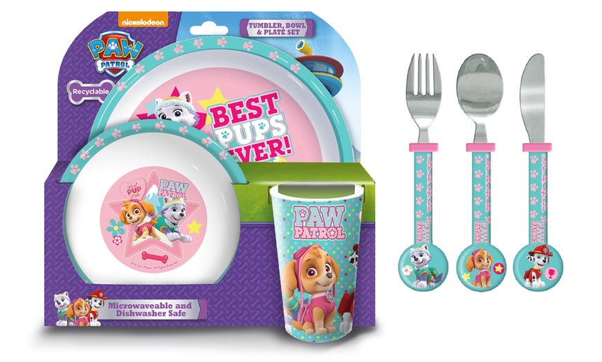 Image 4: Six-Piece Paw Patrol Dining and Cutlery Set for Kids