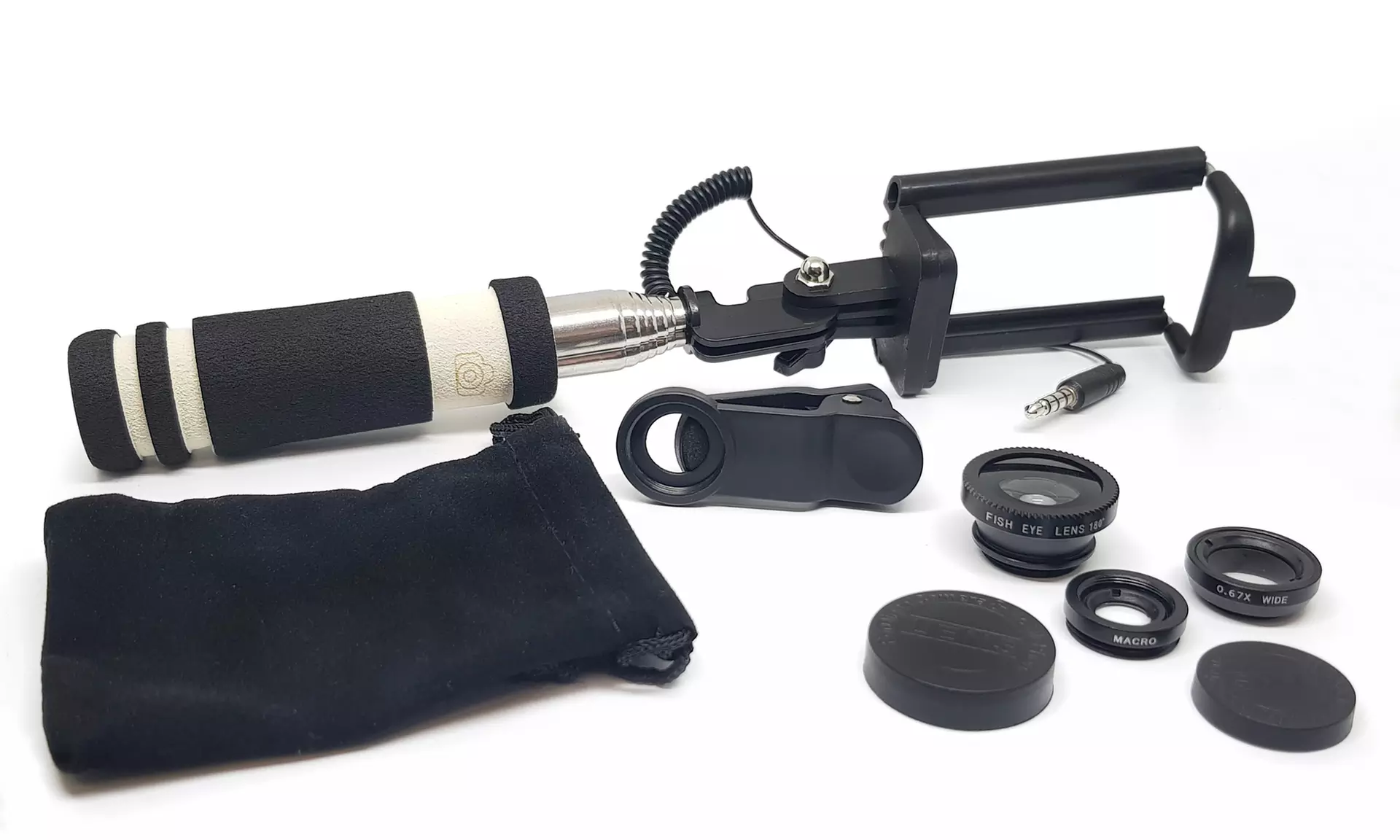 1 ou 2 perches à selfies avec lentilles à effets - Primary Image