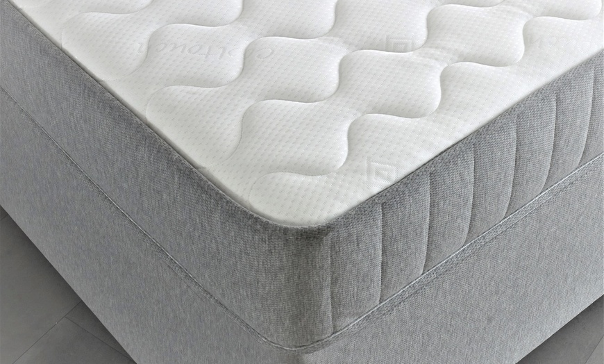 Image 2: Quilted Cool Blue Foam Mattress