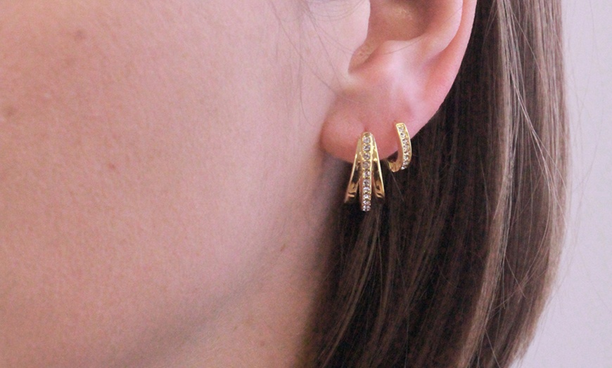 Image 11: Aurielle Hoop Earrings