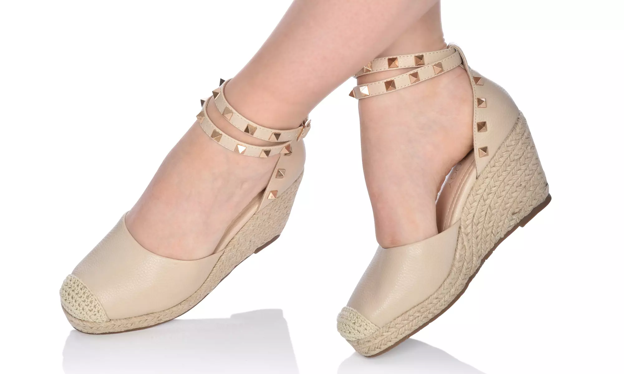 Sociology Chante Women's Studded Espadrille Sandals | Groupon Exclusive (Size 11) - Second Medium