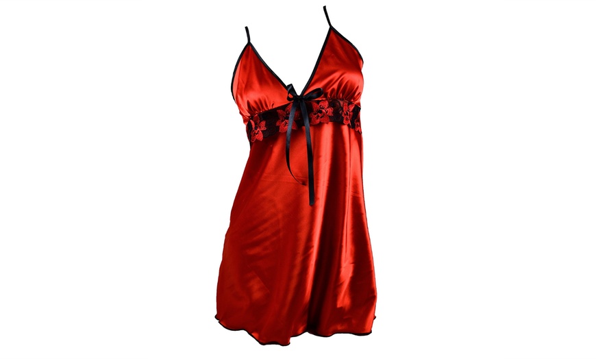 Image 3: Women's Satin Chemise