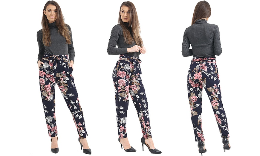 Image 2: Women's Floral Trousers