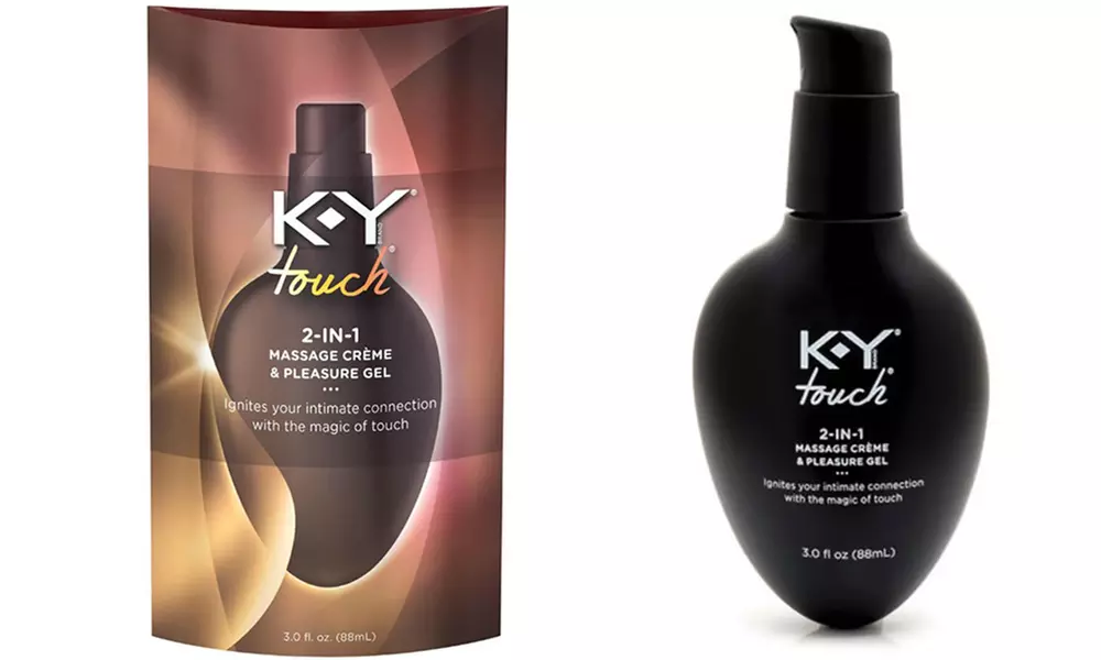 K-Y Touch 2-in-1 Massage Creme and Pleasure Gel (3 Oz.) - Primary Image
