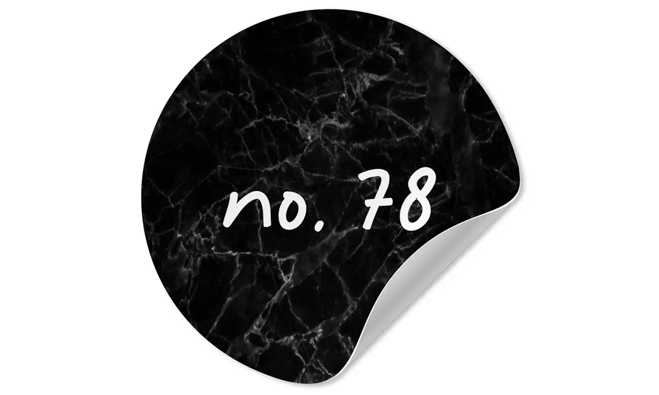 Wetterfester Mülltonnenaufkleber mit eigenem Text