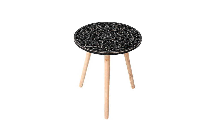 Image 5: Round Mandala Table