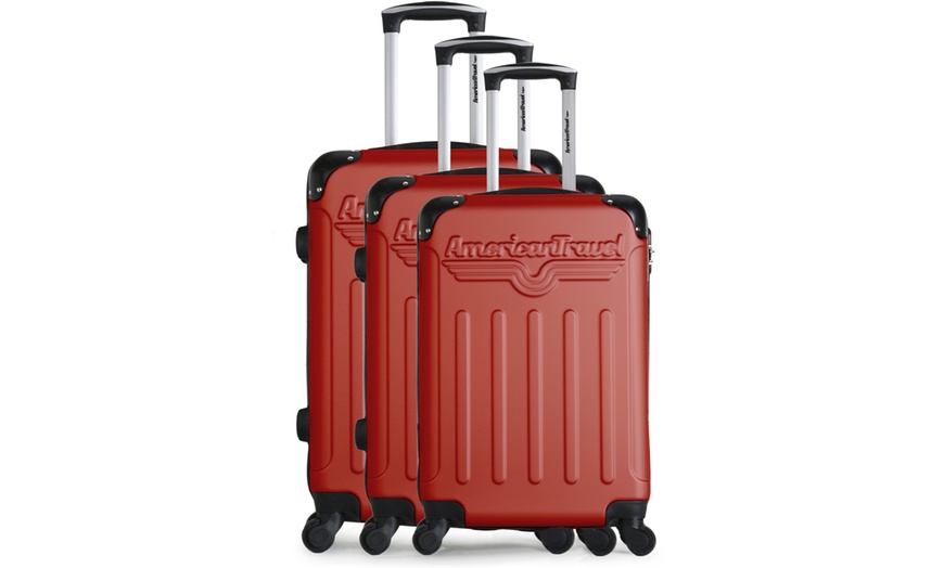 Image 20: Three American Travel Suitcases