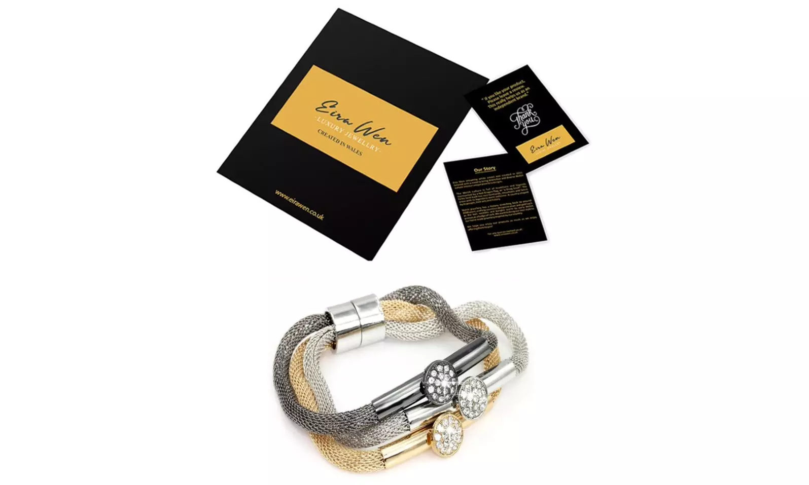 Bracelets ornés de cristaux de Swarovski® avec breloques Eira Wen®