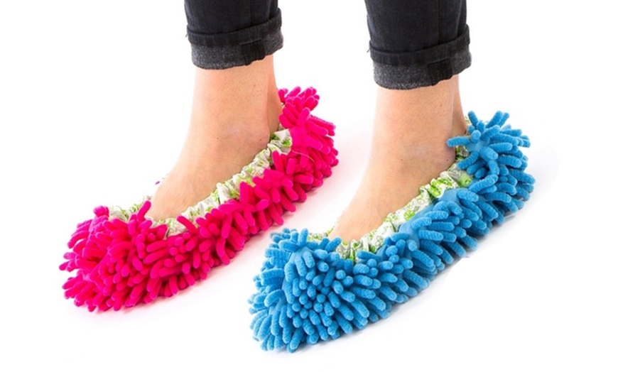 Image 10: Microfibre Mop Slippers