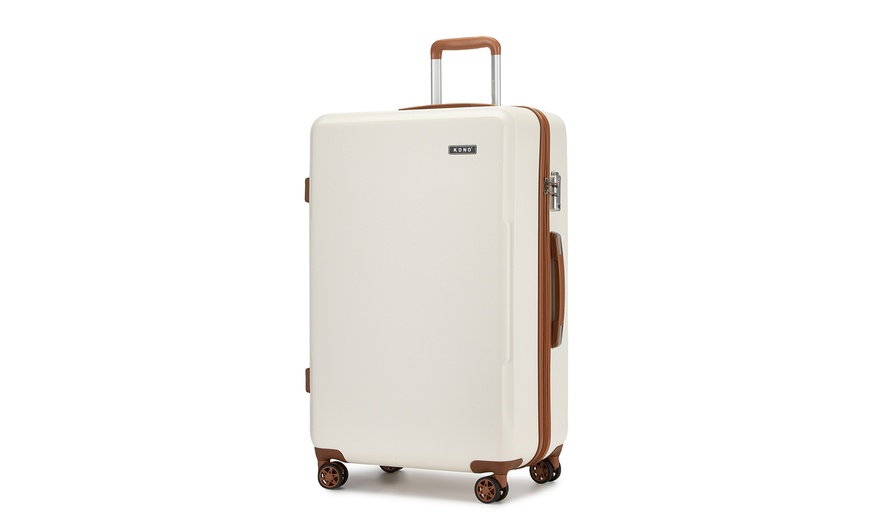 Image 22: One or Three Minimalist Design Hard Shell Luggage Set with TSA Lock 