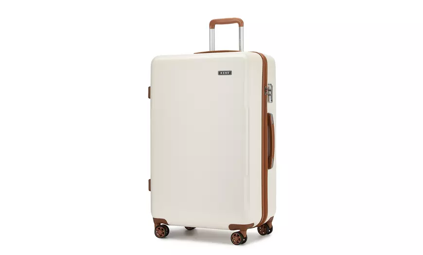 Image 22: One or Three Minimalist Design Hard Shell Luggage Set with TSA Lock 