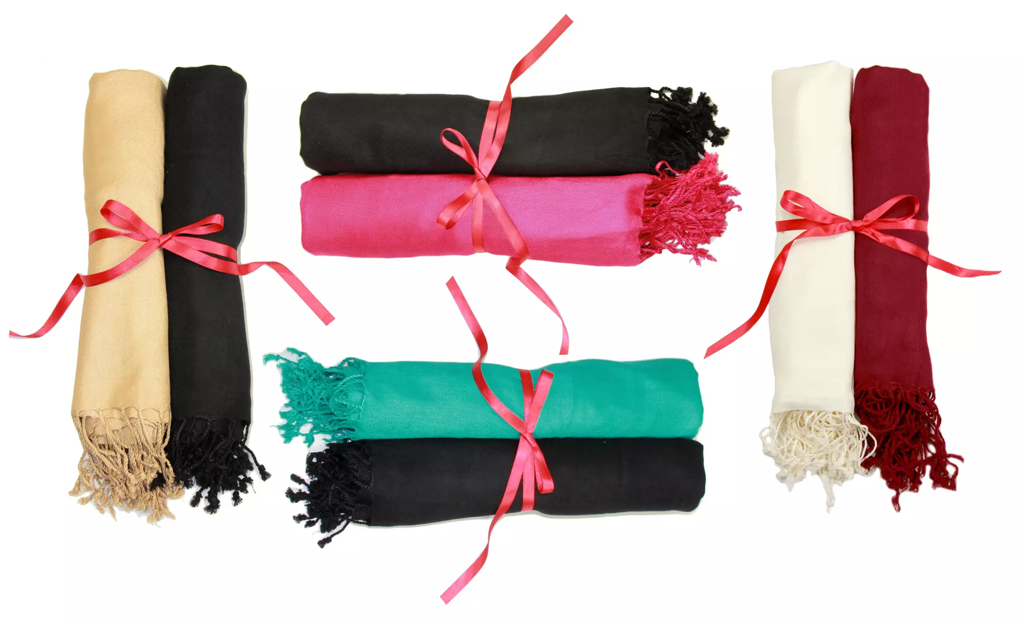 Set of 2 In-Things Pashmina Scarves. Multiple Sets Available. Free Returns. - Primary Image