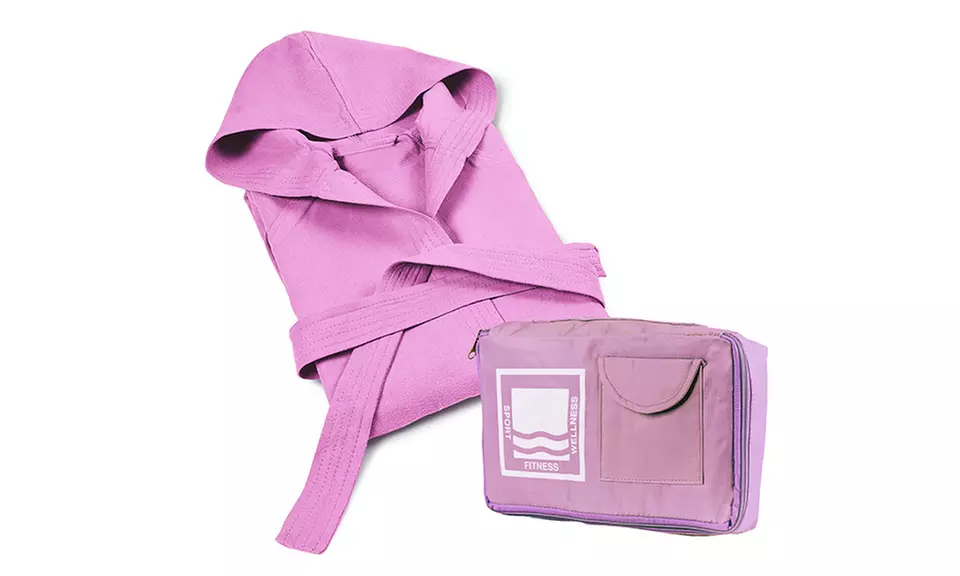 Accappatoio in microfibra con trattamento super assorbente