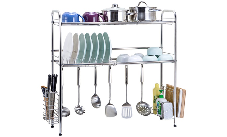 Image 3: Stainless Steel Dish Rack