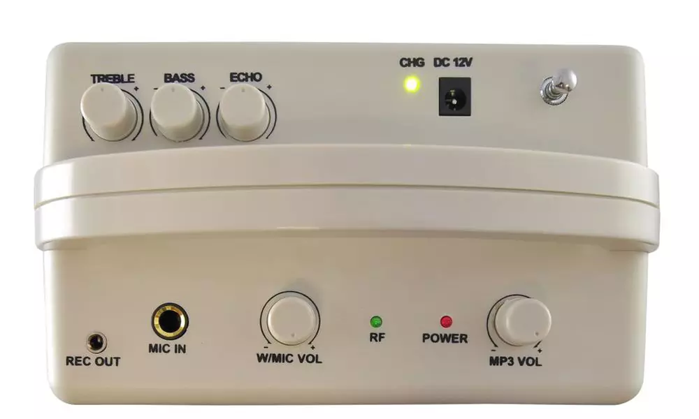 Portable Wireless Karaoke/Public Address Speaker and Mic System - Second Medium