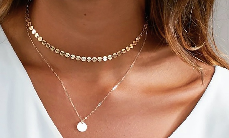 Image 1: Women's Two-Chain Necklace