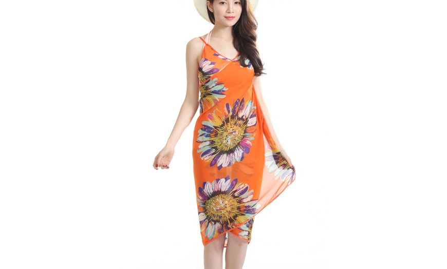 Image 6: Floral Chiffon Cover-Up