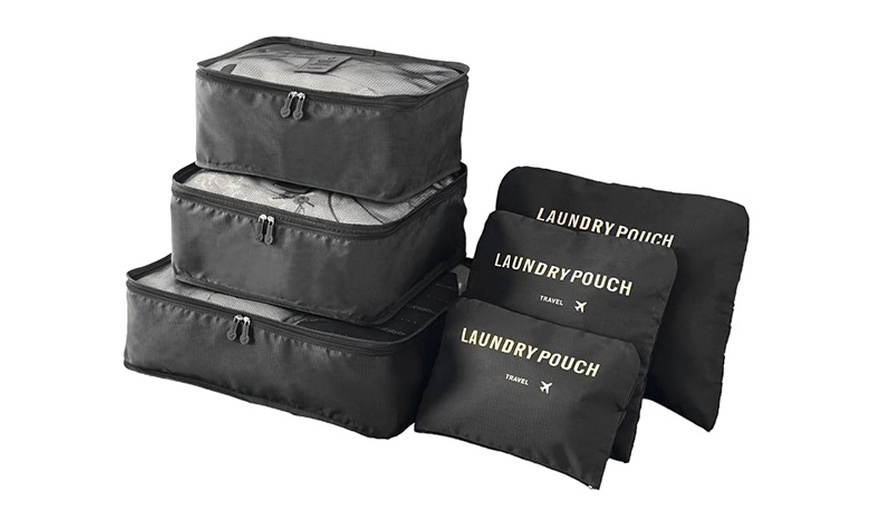 Image 4: 1 ou 2  lots de 6 sacs de rangement pour valise