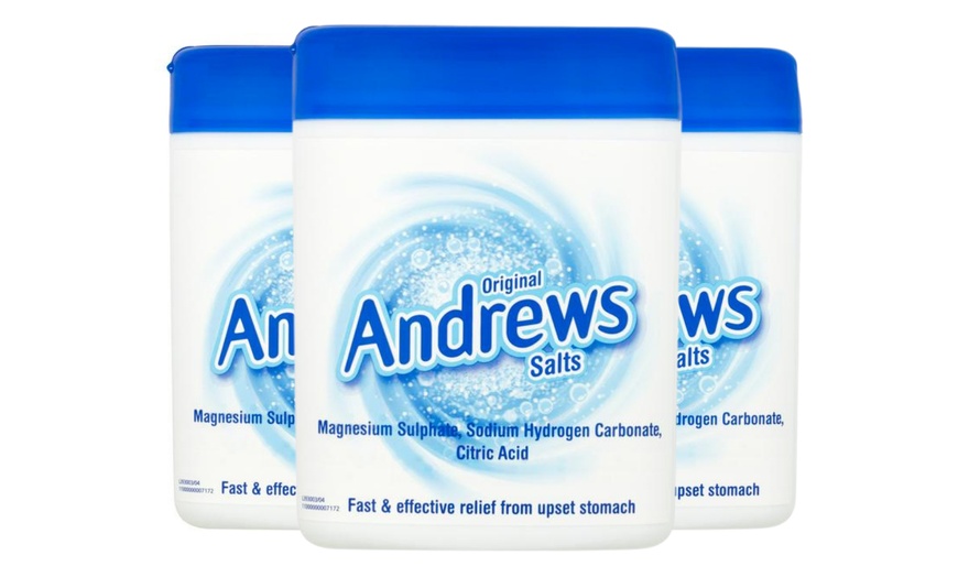 Image 1: Three 250g Packs of Andrews Salts