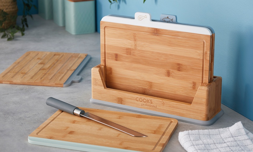 Image 2: Bambo Chopping Board Set