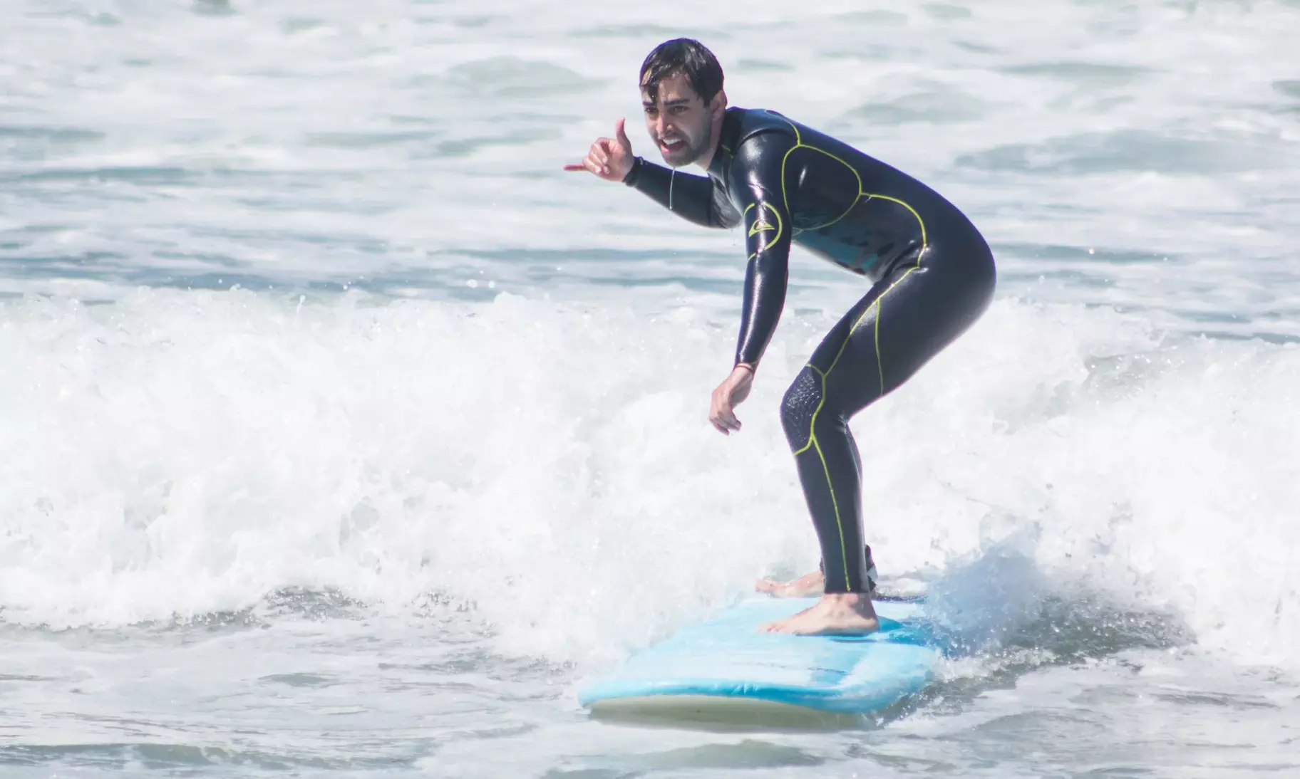 Learn to Surf with 90-Minute Lessons with Board & Wetsuit Rentals