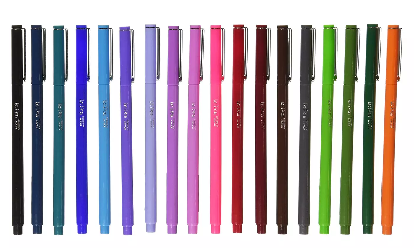Le Pen Color Fine-Line Pen Set (12- or 18-Piece) - Second Medium