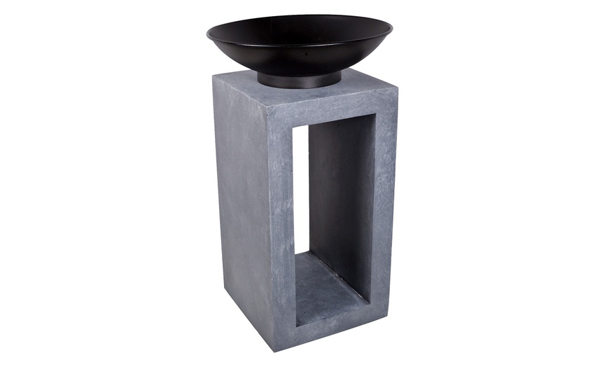 Image 2: Outdoor Fire Bowl with Base