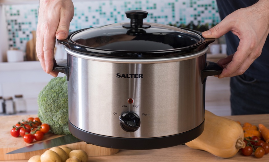 Image 3: Salter Non-Stick Slow Cooker