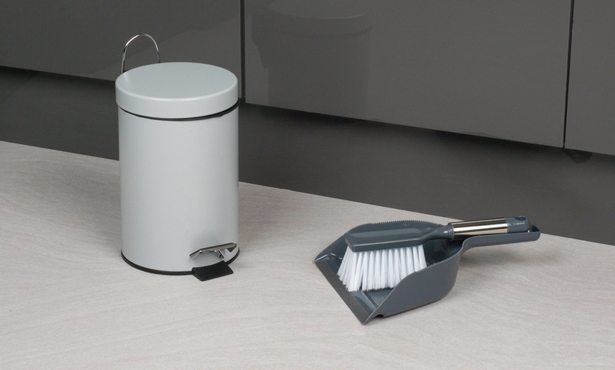 Image 1: Beldray Dustbin and Brush Set