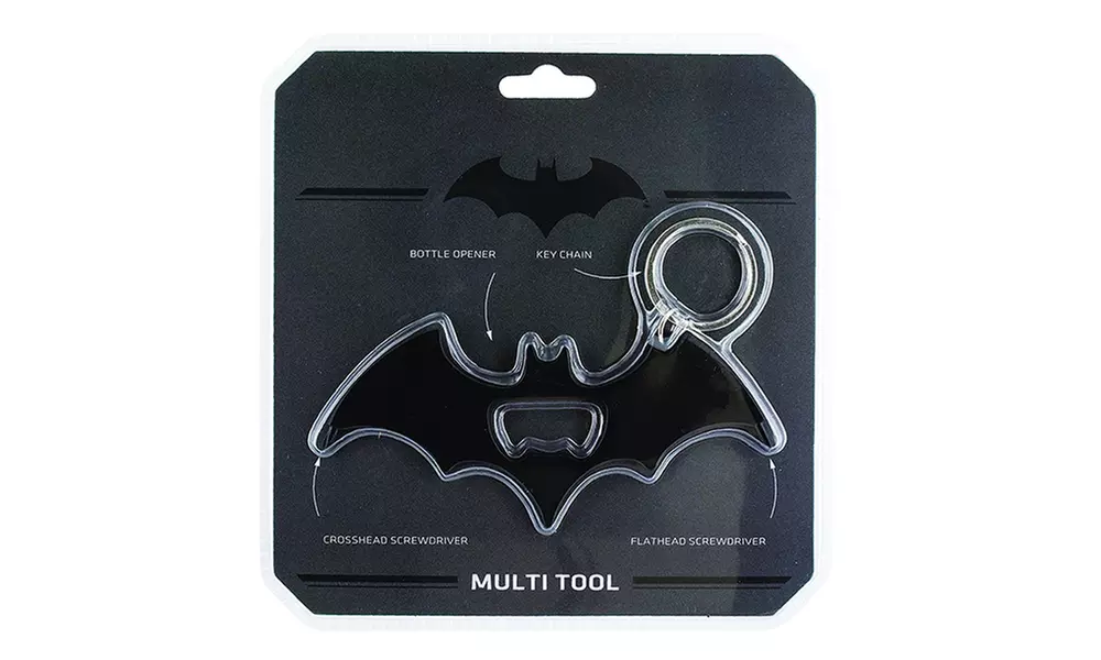 Set of Three Batman Logo Multi-Tool Keyrings - Second Medium