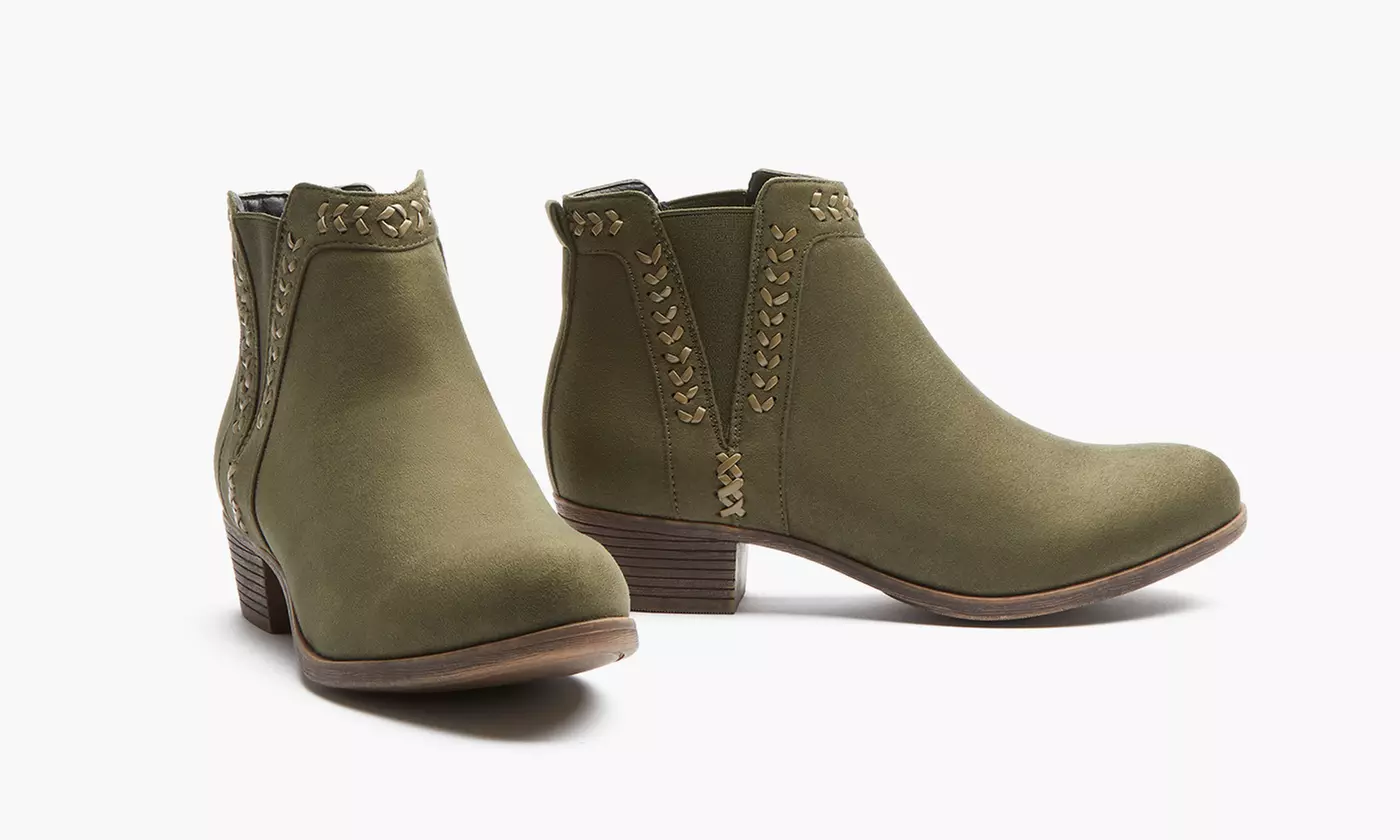 Olive Street Women's Daisy Chelsea Booties (Size 8) - Second Medium