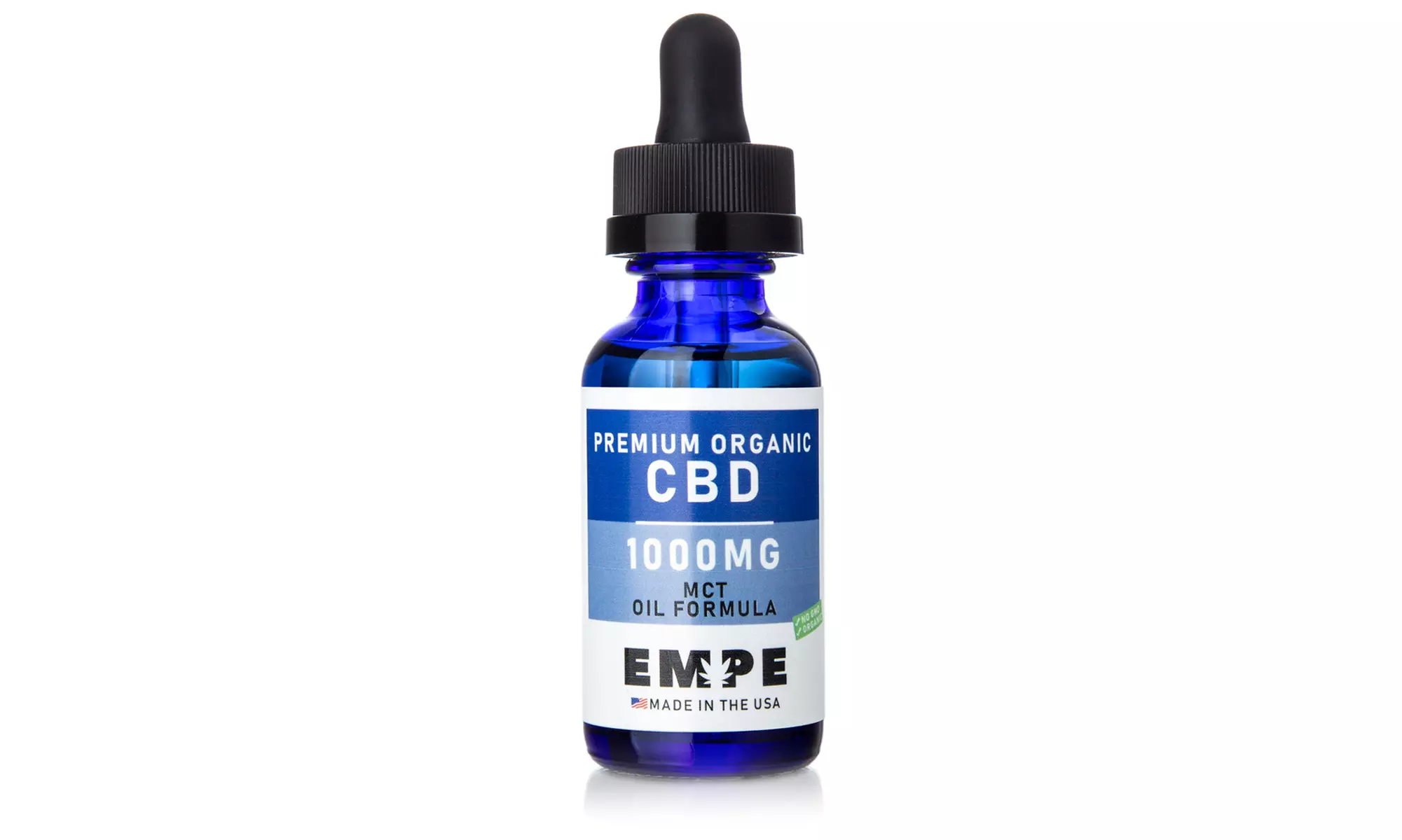 Premium Organic CBD + MCT Oil Tinctures from Empe USA (350mg-1000mg) - Second Medium