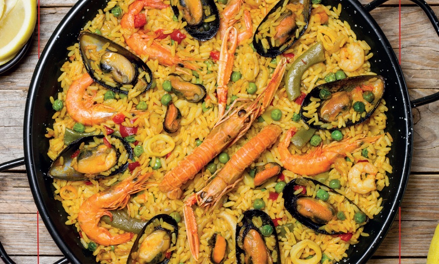 Image 1: Paella & Dessert nach Wahl für 2 oder 4 Pers.