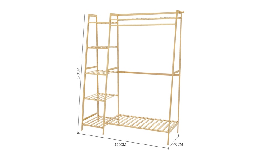 Image 6: Bamboo Garment Racks 