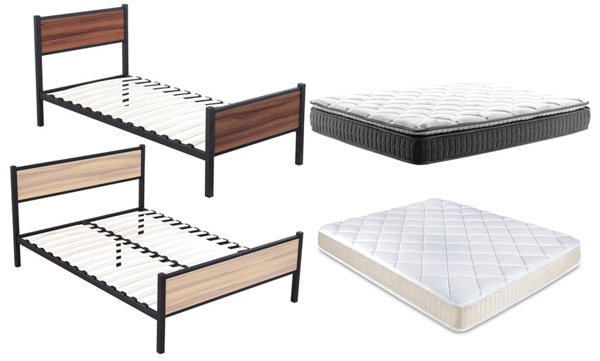 Image 5: Lit style industriel Texas, matelas en option, Sampur