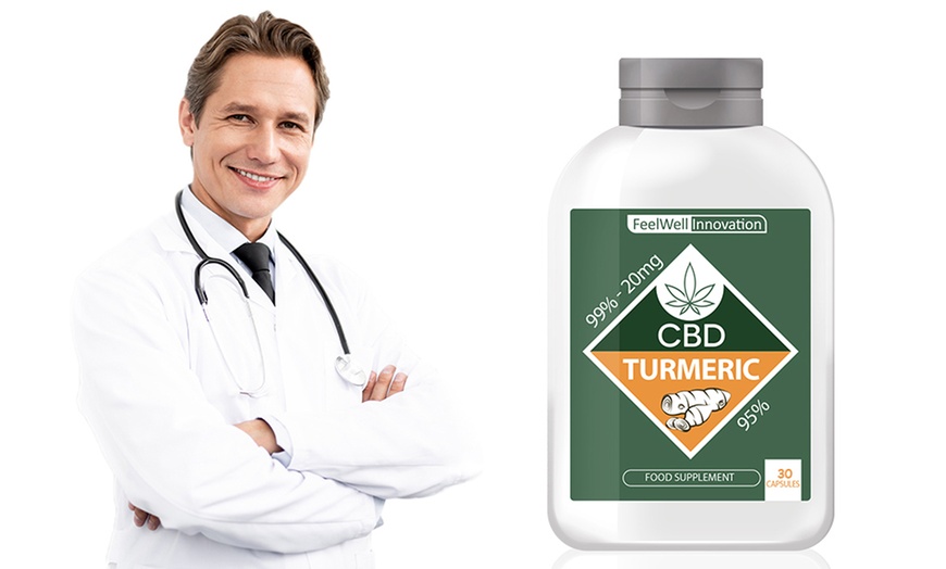 Image 1: Turmeric CBD Capsules