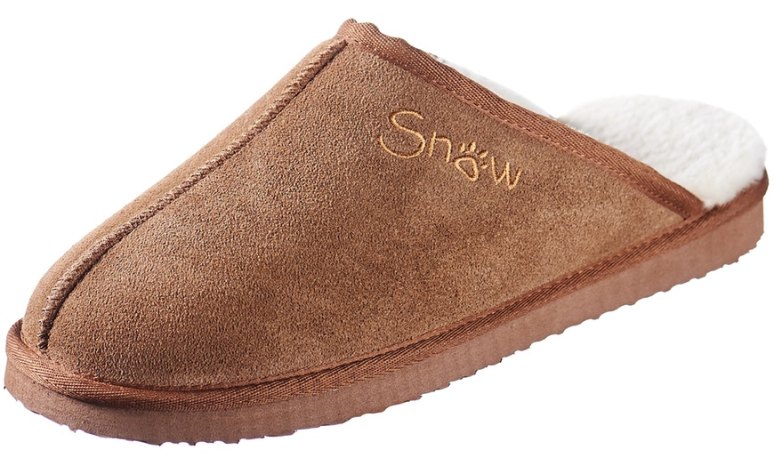 Image 5: Snow Paw Sheepskin Slippers