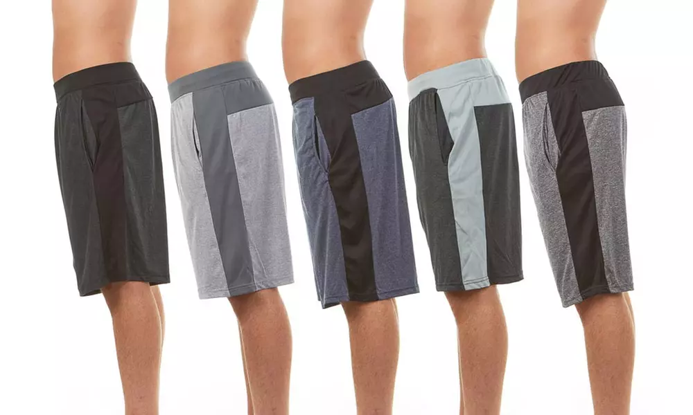 Men's Athletic Dry Fit Performance Shorts (5-Pack) - Image 3
