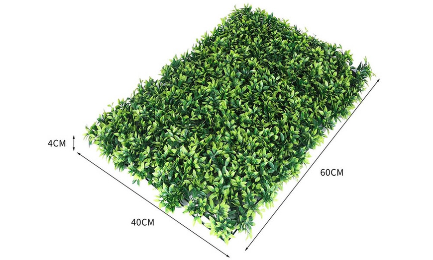 Image 31: Set of 10 Artificial Grass Vertical Garden Wall Mats