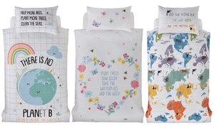 Kids' Sustainable Reversible Duvet Cover Set