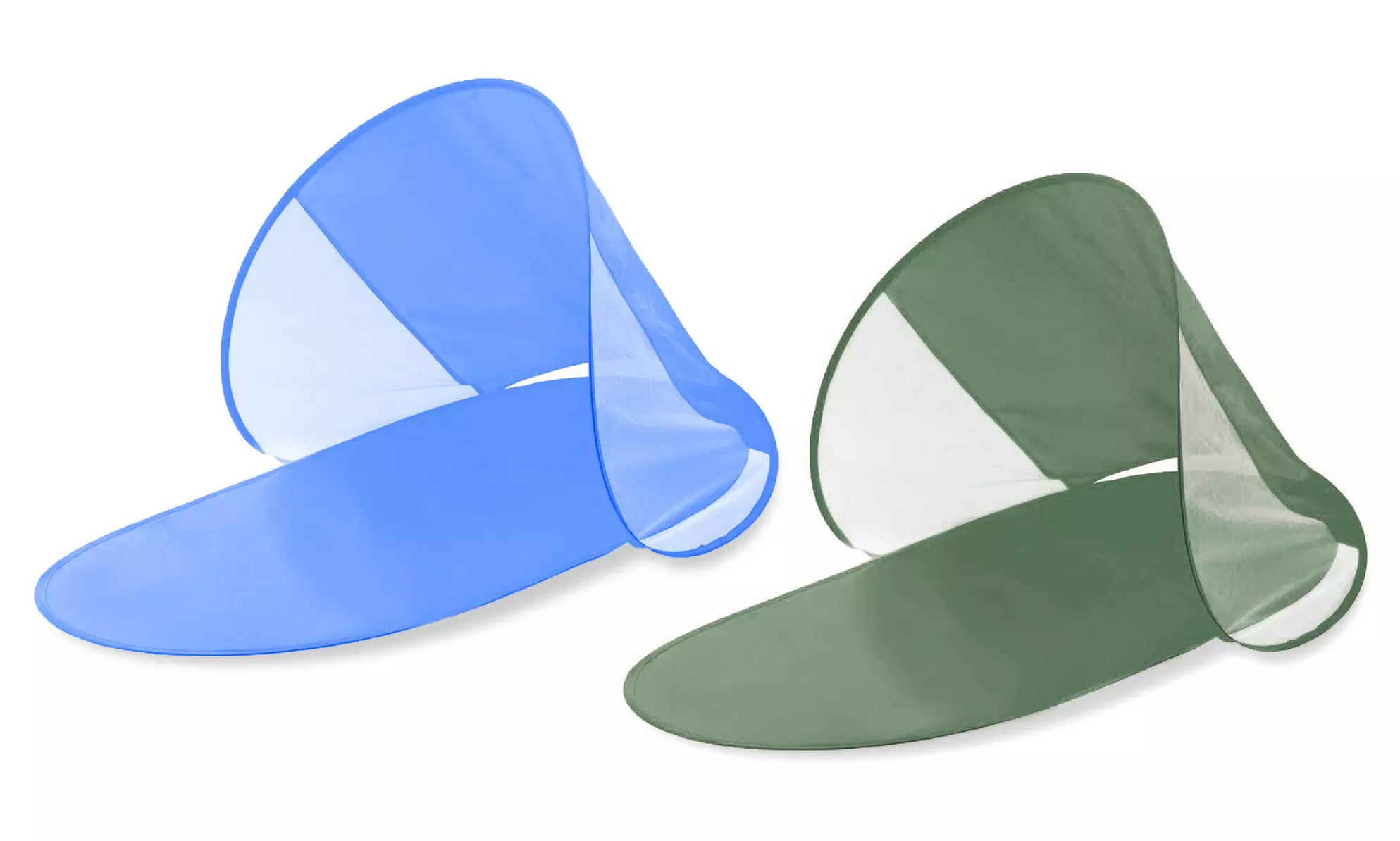 Tapis de plage avec parasol à structure escamotable