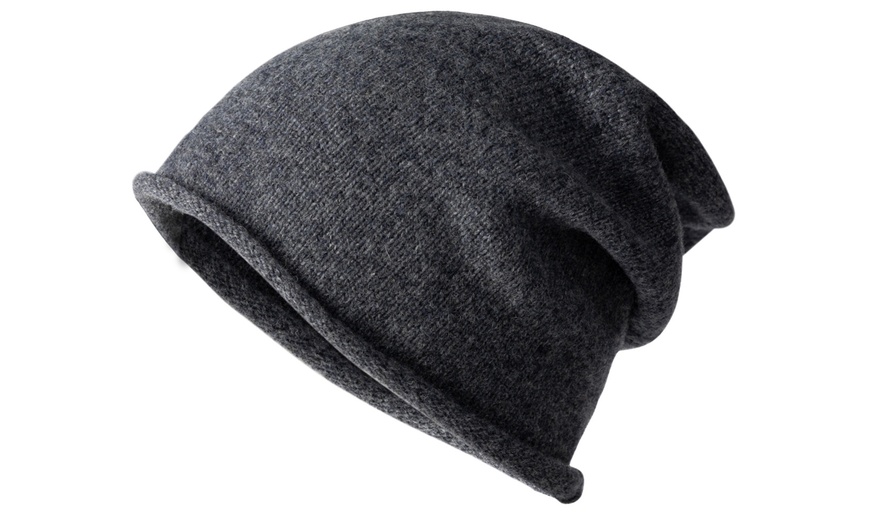 Image 3: 1 oder 2x Unisex-Beanie aus 100 % Wolle