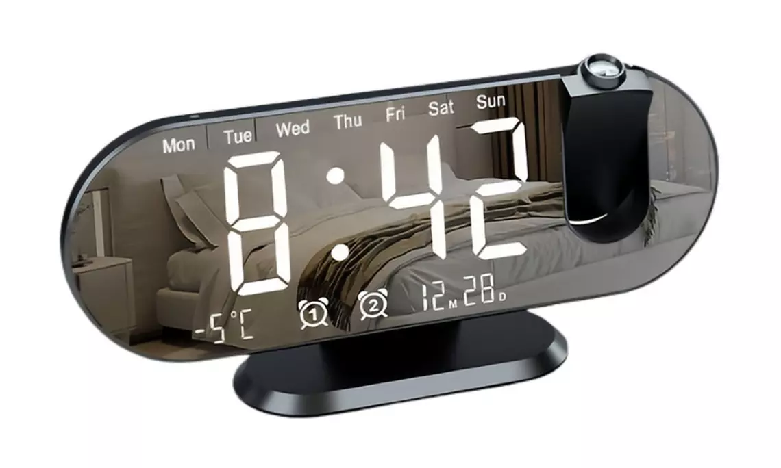 LED Digital Projection Alarm Clock