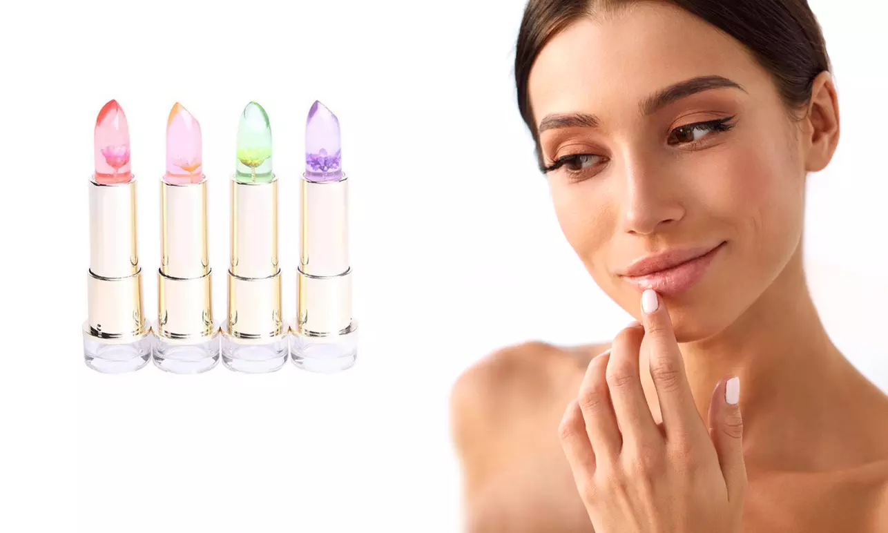 1x, 2x, 3x oder 4x Jelly Flower Lippenstift mit Farbwechsel in der Farbe nach Wahl - Primary Image
