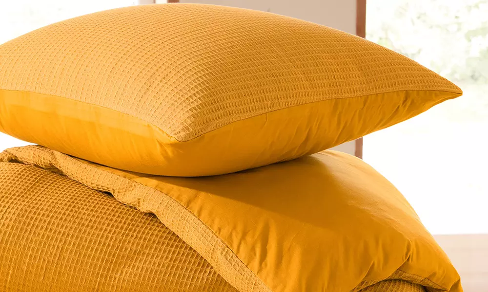 Honingraat katoenen dekbedovertrek set