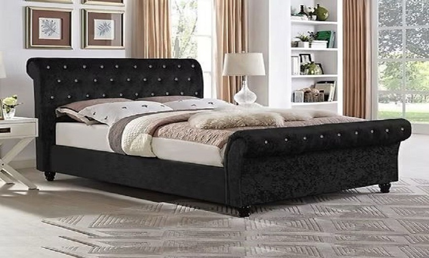 Image 9: Chesterfield Sleigh Bed Frame