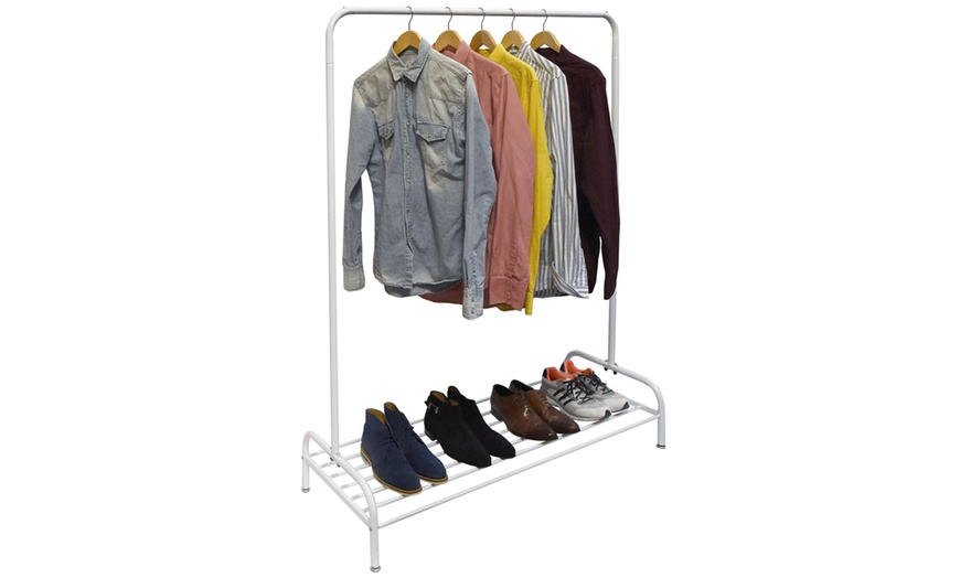 Image 8: Metal Clothes Rail