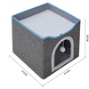 Image 25: Multifunctional Foldable Cat Bed with Scratching Pad 